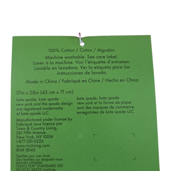 Kate Spade Heart Kitchen Towels - Pick One Set Of 3 - Picture 9 of 9